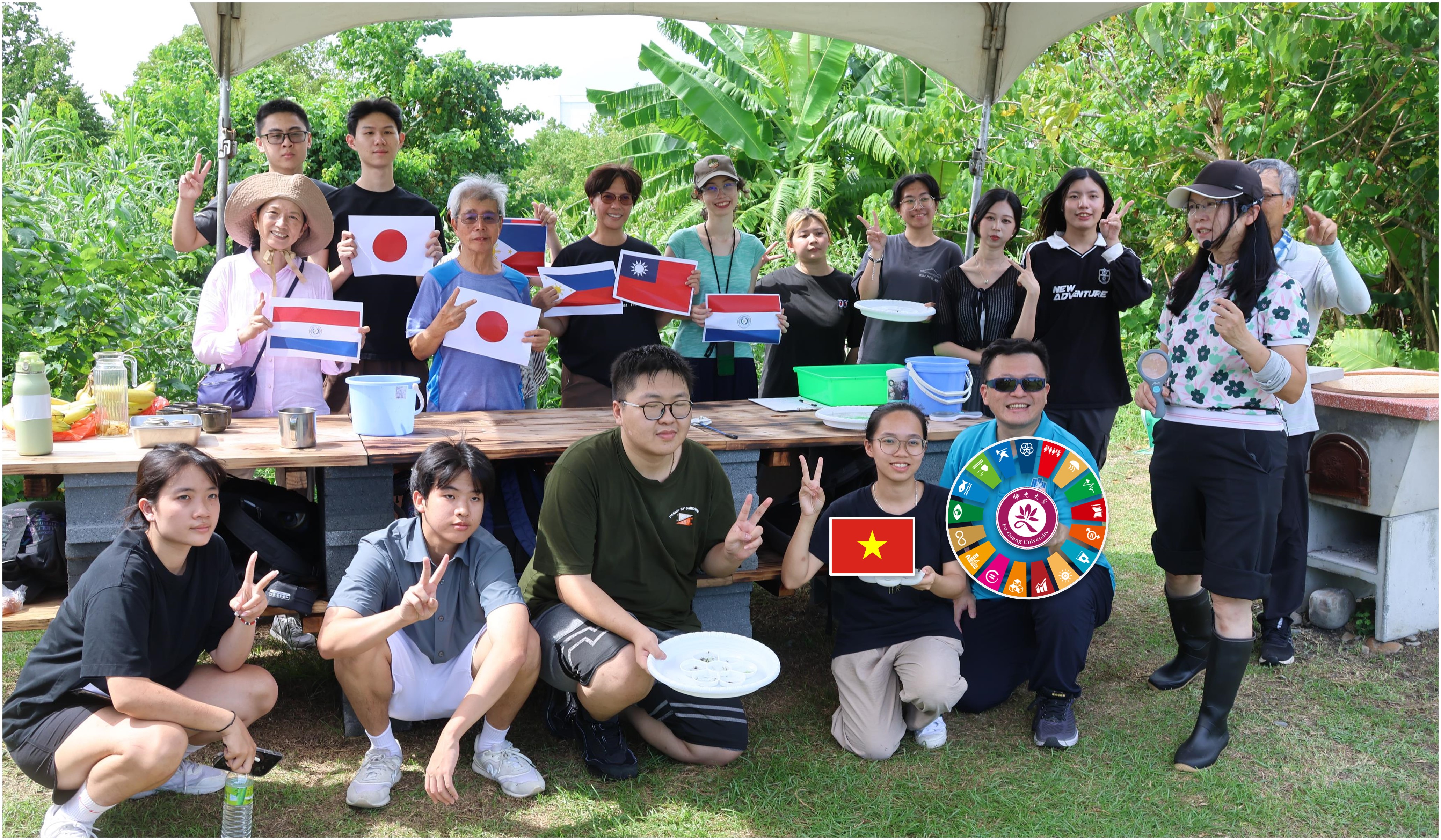 「水棲昆蟲調查與棲地復育」、「生態球製作」、物種辨識與食物網建構」三大實作